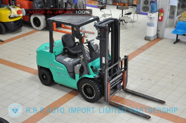 ขายรถโฟล์คลิฟท์มือสอง MITSUBISHI รุ่น FD35AT-50072 นำเข้าจากประเทศญี่ปุ่น 100\% ไม่เคยใช้งานในไทย