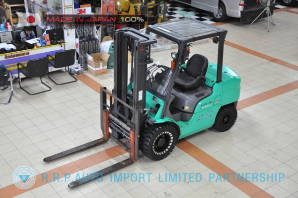 ขายรถโฟล์คลิฟท์มือสอง MITSUBISHI รุ่น FD35AT-50072 นำเข้าจากประเทศญี่ปุ่น 100\% ไม่เคยใช้งานในไทย