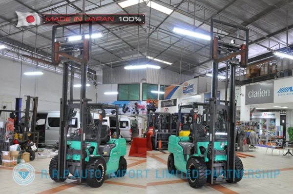 ขายรถโฟล์คลิฟท์มือสอง MITSUBISHI รุ่น FD35AT-50072 นำเข้าจากประเทศญี่ปุ่น 100\% ไม่เคยใช้งานในไทย