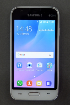 Samsung Galaxy J1 MINI สีขาว สภาพใหม่ ประกันศูนย์ถึง ธ.ค.60 ส่งฟรี