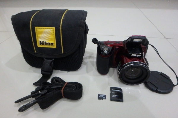 กล้องซูม Nikon L810 สีแดง 16 MP Mem 16 GB ซูมได้ 26 เท่า สภาพใหม่ ส่งฟรี