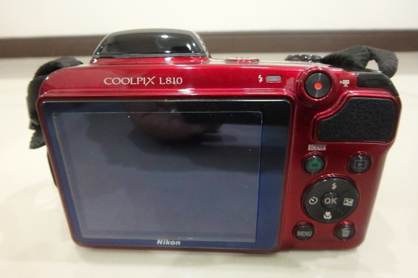 กล้องซูม Nikon L810 สีแดง 16 MP Mem 16 GB ซูมได้ 26 เท่า สภาพใหม่ ส่งฟรี