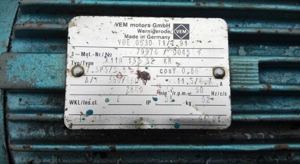 ปั้มน้ำหอยโข่งแรงดัน SPP Made in ENGLAND มอเตอร์ 7.5 HP 2860 RPM 380V ท่อ 2" HEAD 50 m พร้อมใช้