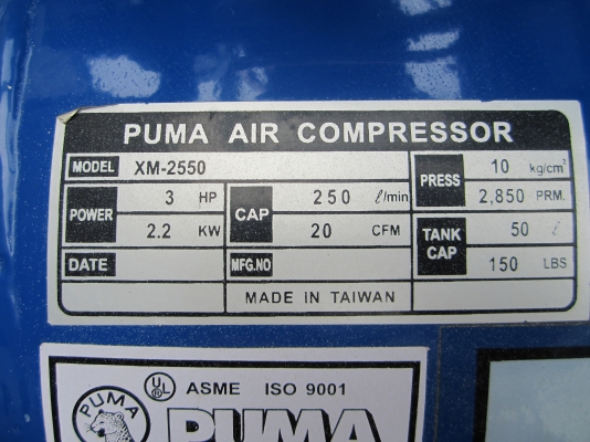 Puma Air Compressor Puma Air Compressor