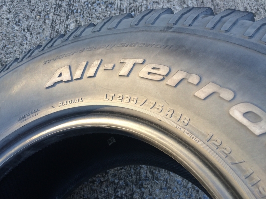 มือ2 BF Goodrich All-Terrain KO 285 75 16 มือ2 BF Goodrich All-Terrain KO 285 75 16