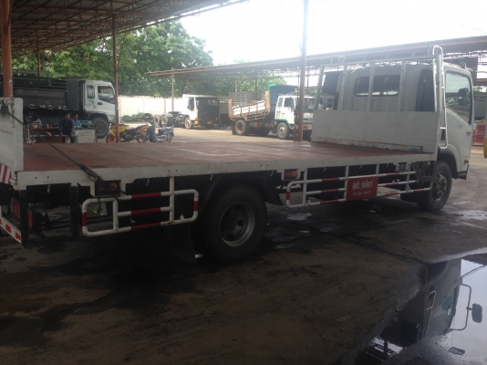 ขายด่วน 6 ล้อ พื้นเรียบ Isuzu NQR 175 แรง เพลาเดียว กระบะยาว5.50 เมตร
