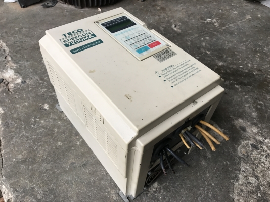 ขายตัวปรับรอบมอเตอร์ Inverter Teco 7.5HP. 380V สภาพสวยตัดจากตู้ พร้อมใช้งาน