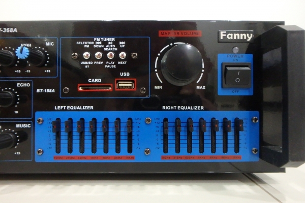 เพาเวอร์ ยี่ห้อ FANNY รุ่น AV-368A ของใหม่ เชื่อมบลูทูธได้ ขับดอก 15 ได้ รับวิทยุ FM เชื่อมต่อ USB ได้ เพาเวอร์ ยี่ห้อ FANNY รุ่น AV-368A ของใหม่ เชื่อมบลูทูธได้ ขับดอก 15 ได้ รับวิทยุ FM เชื่อมต่อ USB ได้