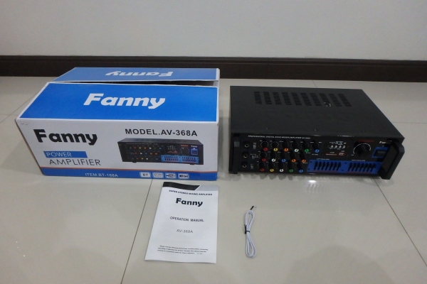 เพาเวอร์ ยี่ห้อ FANNY รุ่น AV-368A ของใหม่ เชื่อมบลูทูธได้ ขับดอก 15 ได้ รับวิทยุ FM เชื่อมต่อ USB ได้ เพาเวอร์ ยี่ห้อ FANNY รุ่น AV-368A ของใหม่ เชื่อมบลูทูธได้ ขับดอก 15 ได้ รับวิทยุ FM เชื่อมต่อ USB ได้