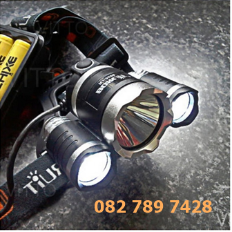 ไฟฉายคาดหัว 3 LED (ปรับได้ 4 โหมด ชาร์จไฟบ้าน+ไฟรถ+ถ่ายชาร์จในชุด)