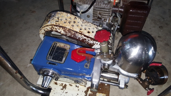 ปั้มอัดฉีดเครื่อง รูน้ำเข้า 6 หุน พร้อมใช้งาน