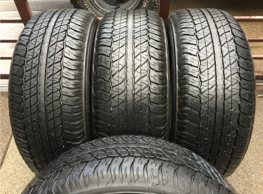 ยาง Dunlop 265 60 18 ปี16 ดอกเต็ม ไม่มีปะ เนื้อนิ่มๆ ใช้ยาว ราคาไม่แพง
