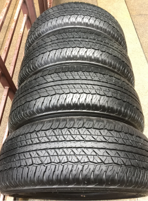 ยาง Dunlop 265 60 18 ปี16 ดอกเต็ม ไม่มีปะ เนื้อนิ่มๆ ใช้ยาว ราคาไม่แพง