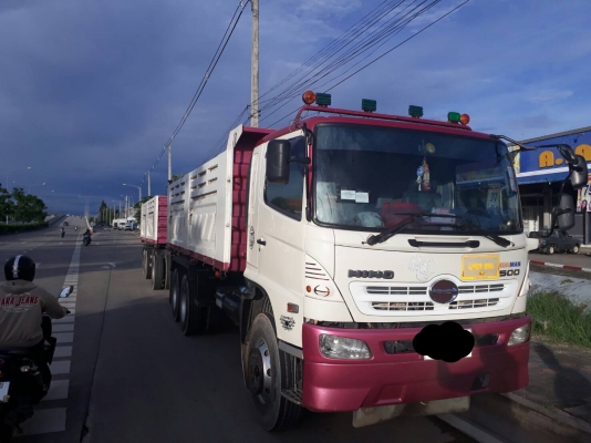 Hino 344 แรง ปี 53 กระบะดัมพ์สามมิตรแม่ลูก 3 เพลาแท้ เดิมๆพร้อมใช้งาน Hino 344 แรง ปี 53 กระบะดัมพ์สามมิตรแม่ลูก 3 เพลาแท้ เดิมๆพร้อมใช้งาน