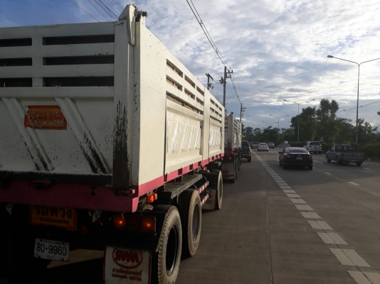 Hino 344 แรง ปี 53 กระบะดัมพ์สามมิตรแม่ลูก 3 เพลาแท้ เดิมๆพร้อมใช้งาน