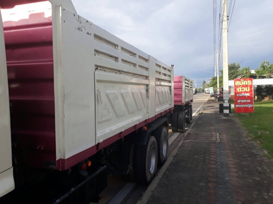 Hino 344 แรง ปี 53 กระบะดัมพ์สามมิตรแม่ลูก 3 เพลาแท้ เดิมๆพร้อมใช้งาน