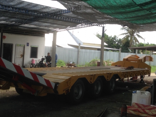 ขายหางโรเบทต่อใหม่ ยาว 12.50 เมตร กว้าง 2.55 เมตร สะพานท้ายสองพับ พร้อมใช้งาน