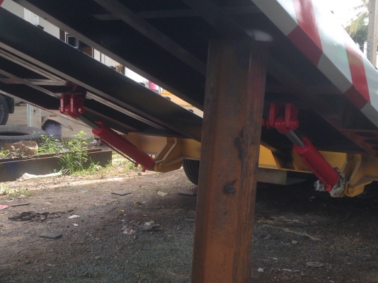 ขายหางโรเบทต่อใหม่ ยาว 12.50 เมตร กว้าง 2.55 เมตร สะพานท้ายสองพับ พร้อมใช้งาน