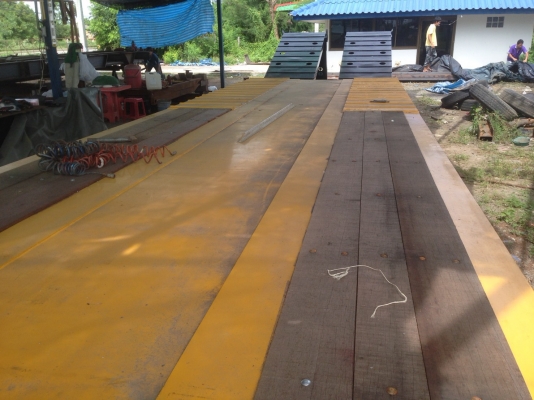 ขายหางโรเบทต่อใหม่ ยาว 12.50 เมตร กว้าง 2.55 เมตร สะพานท้ายสองพับ พร้อมใช้งาน