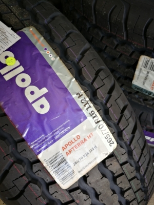 ยาง Apollo Apterra HT 265/70 R16 ยาง Apollo Apterra HT 265/70 R16