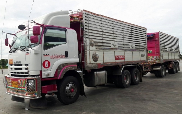 พ่วง 22 ล้อ ISUZU FXZ360 ปี 54 กระบะมิเนียม - ดั้ม อู่ธวัชชัย น้ำหนักบรรทุกได้ 30 ตัน สภาพสวย ๆ  ๆ