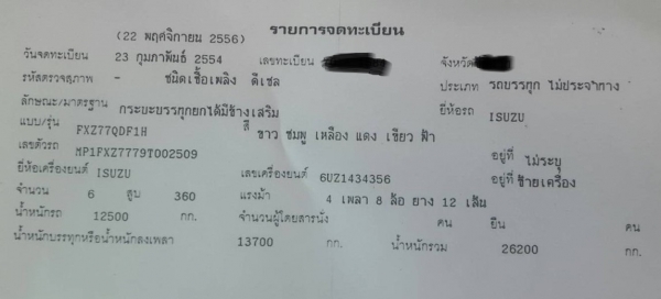 พ่วง 22 ล้อ ISUZU FXZ360 ปี 54 กระบะมิเนียม - ดั้ม อู่ธวัชชัย น้ำหนักบรรทุกได้ 30 ตัน สภาพสวย ๆ  ๆ