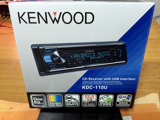 ขายวิทยุ KENWOOD KDC-110U เล่นMP3/USB/AUX ของใหม่