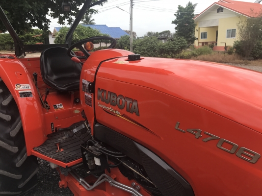 ขายรถไถคูโบต้า L4708(4WD)2เพลา ราคา 438,000 บาท ใช้งาน 500 ชม. ขายพร้อมอุปกรณ์ดันหน้าและผานพรวน สนใจต่อรองราคาได้ค่ะ โทร 081-9136451 ขอดูรูปเพิ่มเติม line:bow6451 ค่ะ #พร้อมจัดส่งฟรี