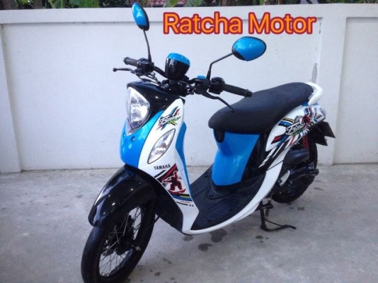 Yamaha Fino Sport 115iหัว ฉีด ฟ้าดำขาว สวย วิ่งน้อย กุญแจรีโมท