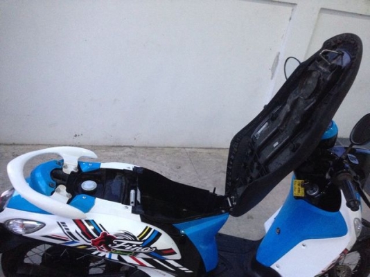 Yamaha Fino Sport 115iหัว ฉีด ฟ้าดำขาว สวย วิ่งน้อย กุญแจรีโมท