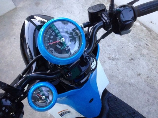 Yamaha Fino Sport 115iหัว ฉีด ฟ้าดำขาว สวย วิ่งน้อย กุญแจรีโมท