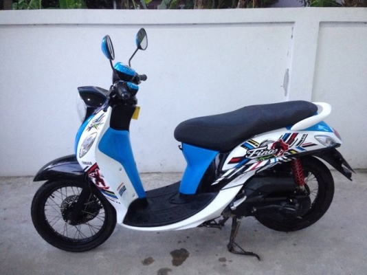 Yamaha Fino Sport 115iหัว ฉีด ฟ้าดำขาว สวย วิ่งน้อย กุญแจรีโมท