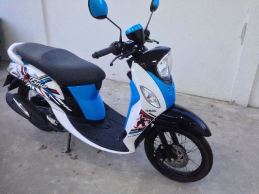 Yamaha Fino Sport 115iหัว ฉีด ฟ้าดำขาว สวย วิ่งน้อย กุญแจรีโมท