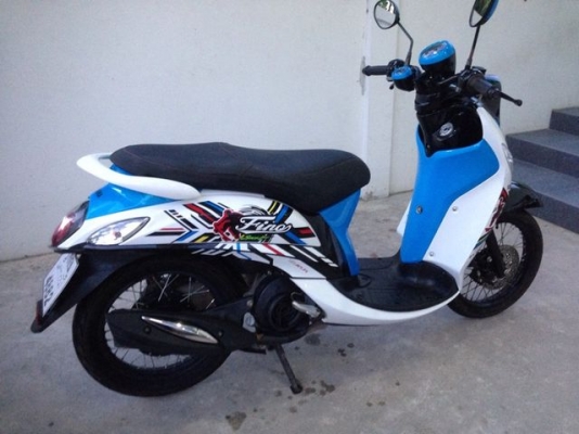 Yamaha Fino Sport 115iหัว ฉีด ฟ้าดำขาว สวย วิ่งน้อย กุญแจรีโมท