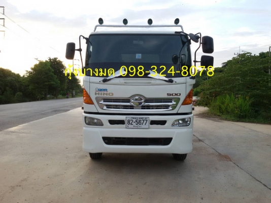 Hino 320 แรง ปี 51 กระบะดัมพ์สามมิตร เฟืองช้า ยางใหม่ทุกเส้น มีระบบลากพ่วง ทะเบียนพร้อม