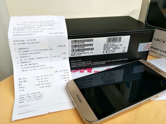 Huawei G7 PLUS อุปกรณ์ครบกล่อง