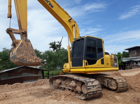 ขายด่วนแม็คโคร1,595,000 บาท KOMATSU PC 160-8 รถสวยสุดยอเร็ว ทำงานไม่โหลด เครื่องดี ปั้มแรง โช่หนา เอวแน่น ไฟฟ้าครบ (เอกสารอินวอย )  รถอยู่ จ.มหาสารคาม โทร 093-0764943 ,088-3223272
