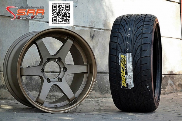 TE37 ขอบ18 6รู พร้อมยาง DUNLOP DZ101 275/35R18 ชุดละ 25,000 บาท