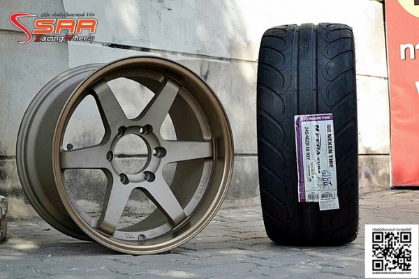 TE37 ขอบ18 6รู พร้อมยางซอฟเกาหลี NEXEN SUR4 ชุดละ 29,800 บาท