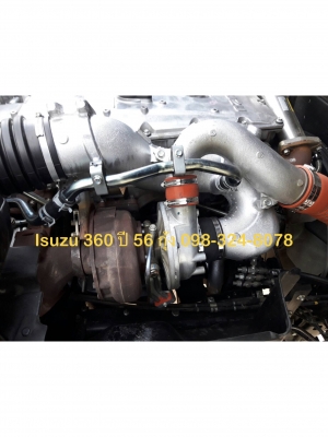 Isuzu 360 แรง ปี 56 แม่ลูกกระบะไม่ดัมพ์ ลูก 3 เพลา 7 เมตร ไมล์แสนสอง
