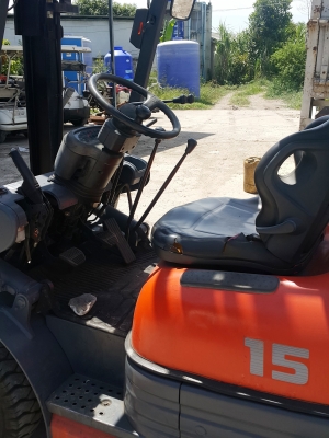 รถฟอร์คลิฟต์ TOYOTA 6FGL 15 ยก 1.5 ตัน ยกสูง 3 เมตร รถเก่านอกพึ่งนำเข้ามา รถพร้อมใช้งาน