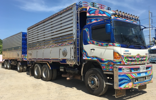 พ่วง 22 ล้อ HINO FM2P 380 แรง ปี 56 กระบะมิเนียมพืชไร่ แม่ลูก ดั้ม อู่อินเตอร์ทรัค ไมล์ 320,000 กม. ราคา 2.75 ล้าน