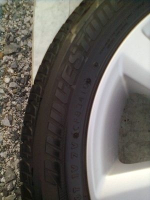 ขายแม๊กพร้อมยาง honda jazz 4 รู ยาง 185/55R ขอบ16 บริสโตร์ ปี10 พร้อมน๊อต 16 ตัว