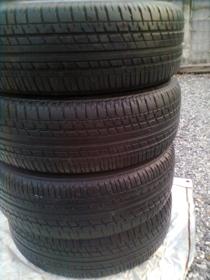 ขายแม๊กพร้อมยาง honda jazz 4 รู ยาง 185/55R ขอบ16 บริสโตร์ ปี10 พร้อมน๊อต 16 ตัว
