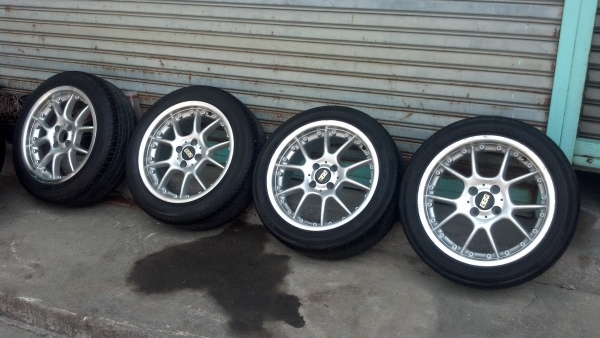 แม็ก BBS เยอรมันขอบ16 4 รู 100 พร้อมยาง 7900