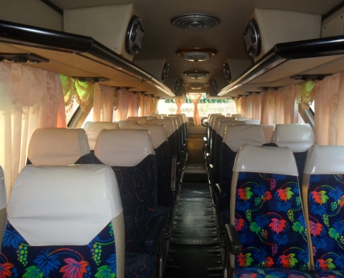 รถบัสแอร์ตัวถังnissanเครื่องhino ho7c 195แรง