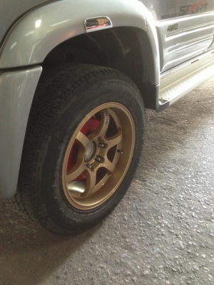 ขายล้อแม๊กซ์น้ำหนักเบา Design Japan หน้า 8" หลัง 9"พร้อมยาง  Nitto