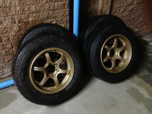 ขายล้อแม๊กซ์น้ำหนักเบา Design Japan หน้า 8" หลัง 9"พร้อมยาง  Nitto