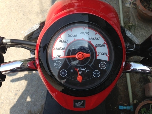 ขายscoopy-iสีเเดงดำ ปี2555