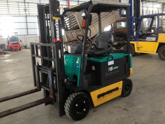 ขายโฟล์คลิฟท์ไฟฟ้า KOMATSU โคมัตสุ FB15EXG-11 1.5ตัน รุ่นใหม่ งาสไลด์ว้าย-ขวาได้ ขายโฟล์คลิฟท์ไฟฟ้า KOMATSU โคมัตสุ FB15EXG-11 1.5ตัน รุ่นใหม่ งาสไลด์ว้าย-ขวาได้